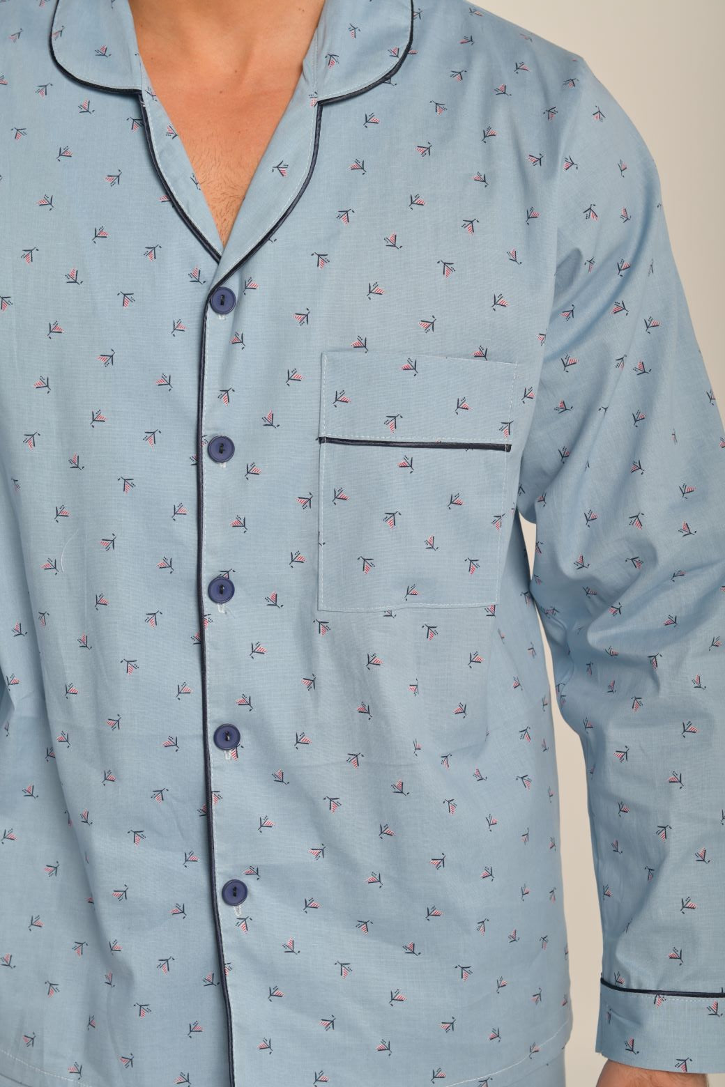 Pijama Pantalón Hombre / Algodón Blue