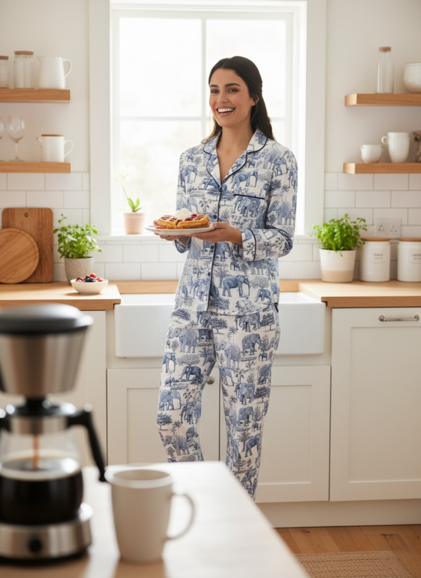 Pantalón Camisa / Satín ELEFANTES