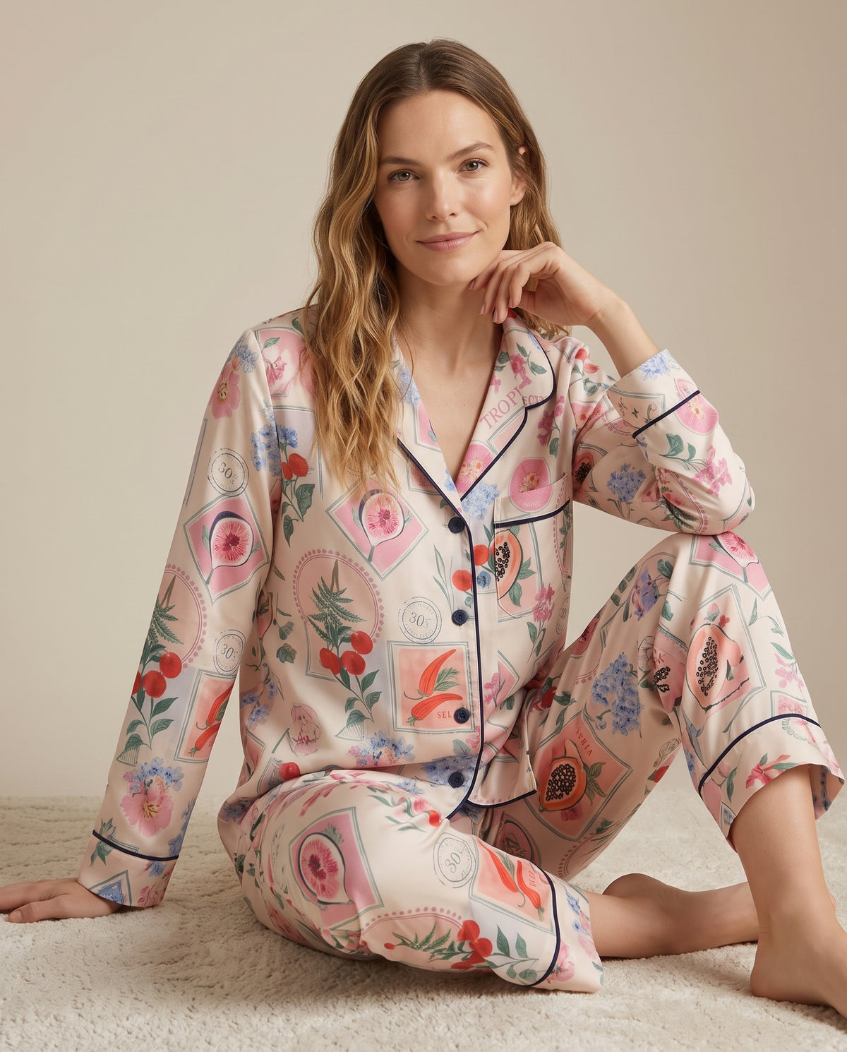 Pantalón camisa / Seda FRUTAL