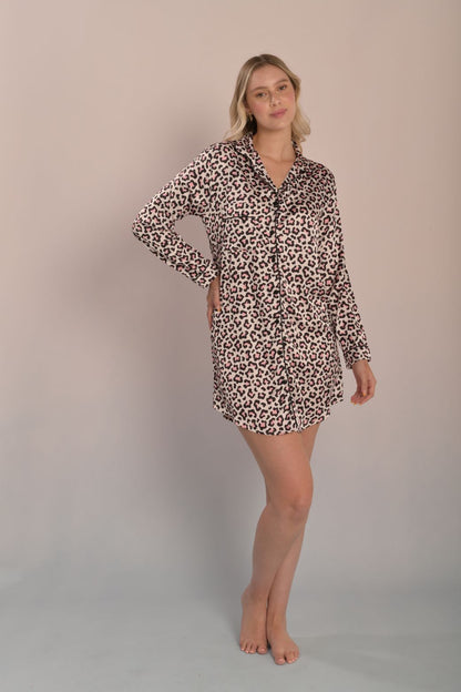 Camisón / Satín Animal Print