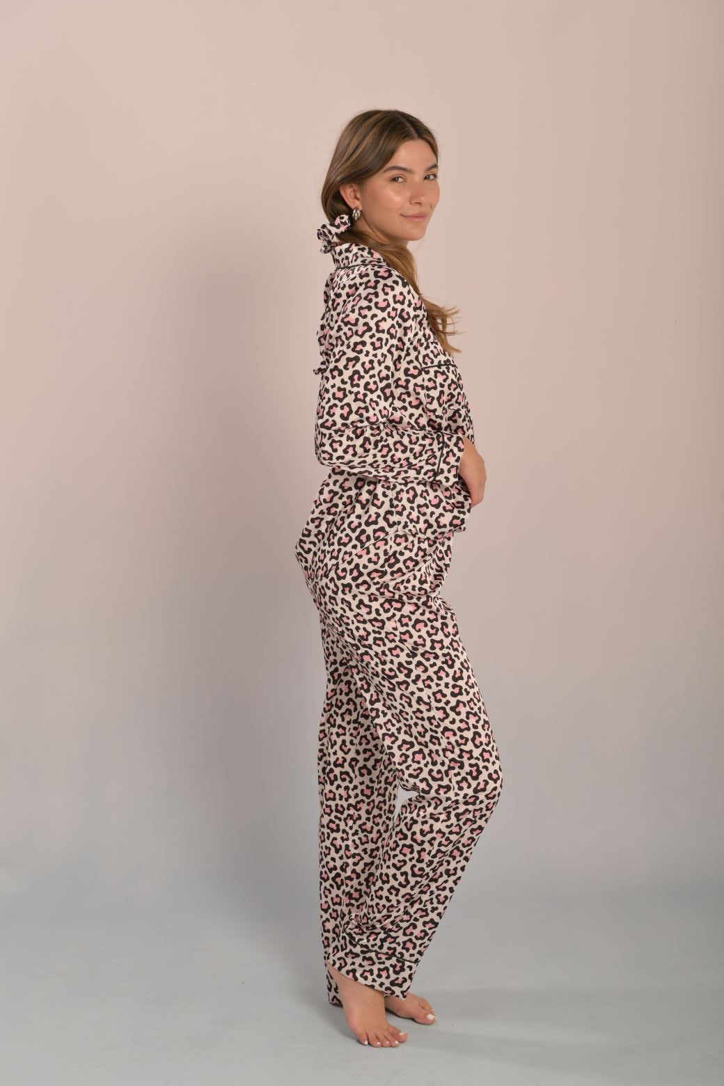 Pantalón Camisa / Satín Animal Print.