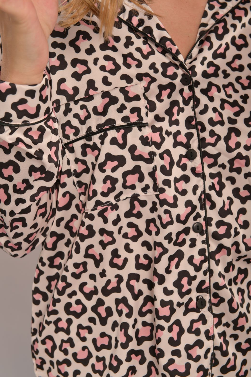 Pantalón Camisa / Satín Animal Print.