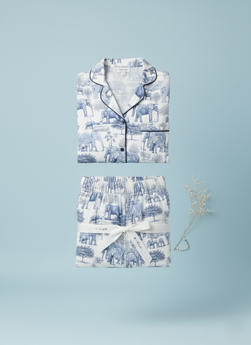 Short Camisa / Satín ELEFANTES