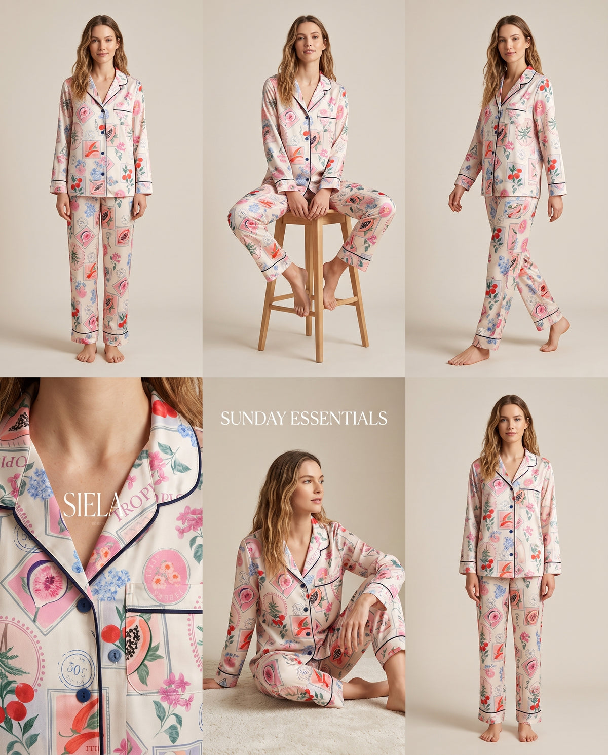 Pantalón camisa / Seda FRUTAL