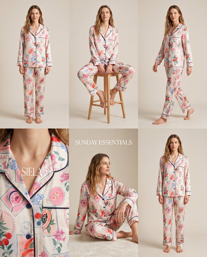 Pantalón camisa / Seda FRUTAL