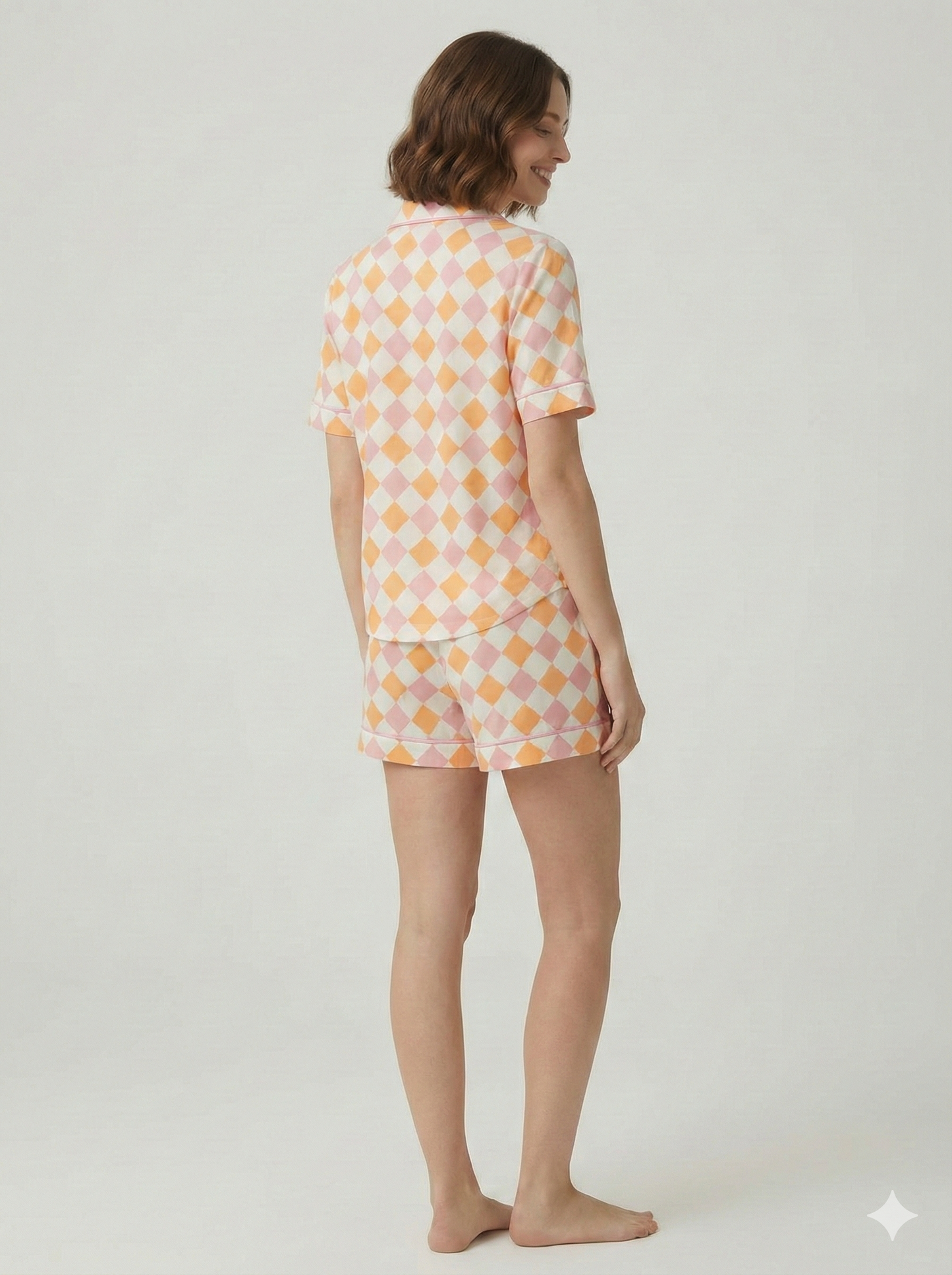 Short camisa / Seda ROMBOS