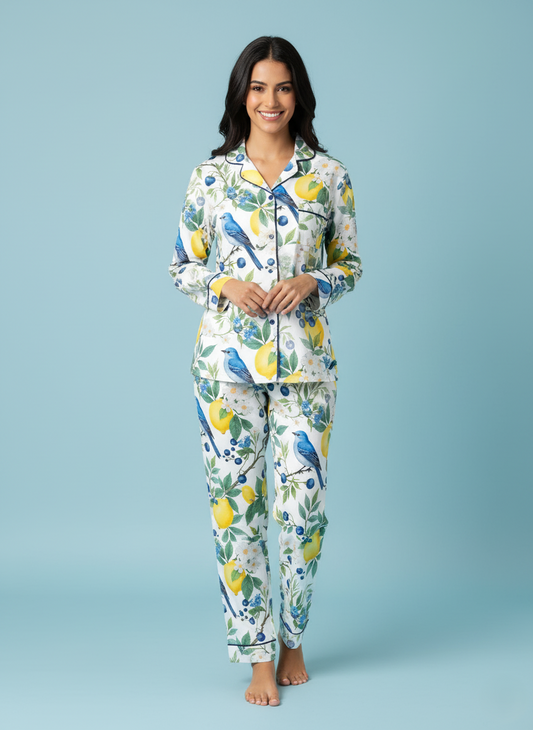 Pantalón Camisa / Satín AZULEJOS