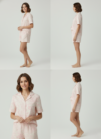 Short Camisa / Satín ROSAS
