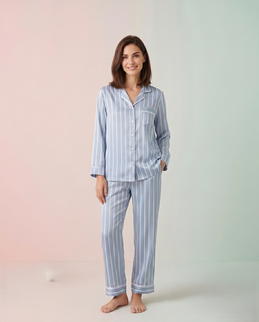 Pantalón Camisa / Seda LINEAS BLUE