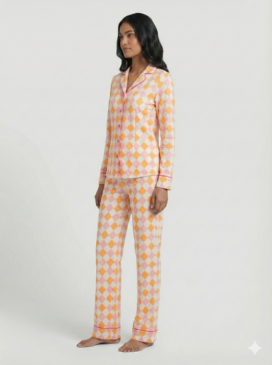 Pantalón Camisa / Seda ROMBOS