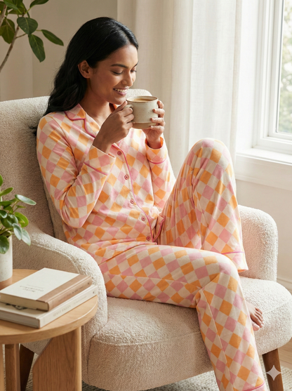 Pantalón Camisa / Seda ROMBOS