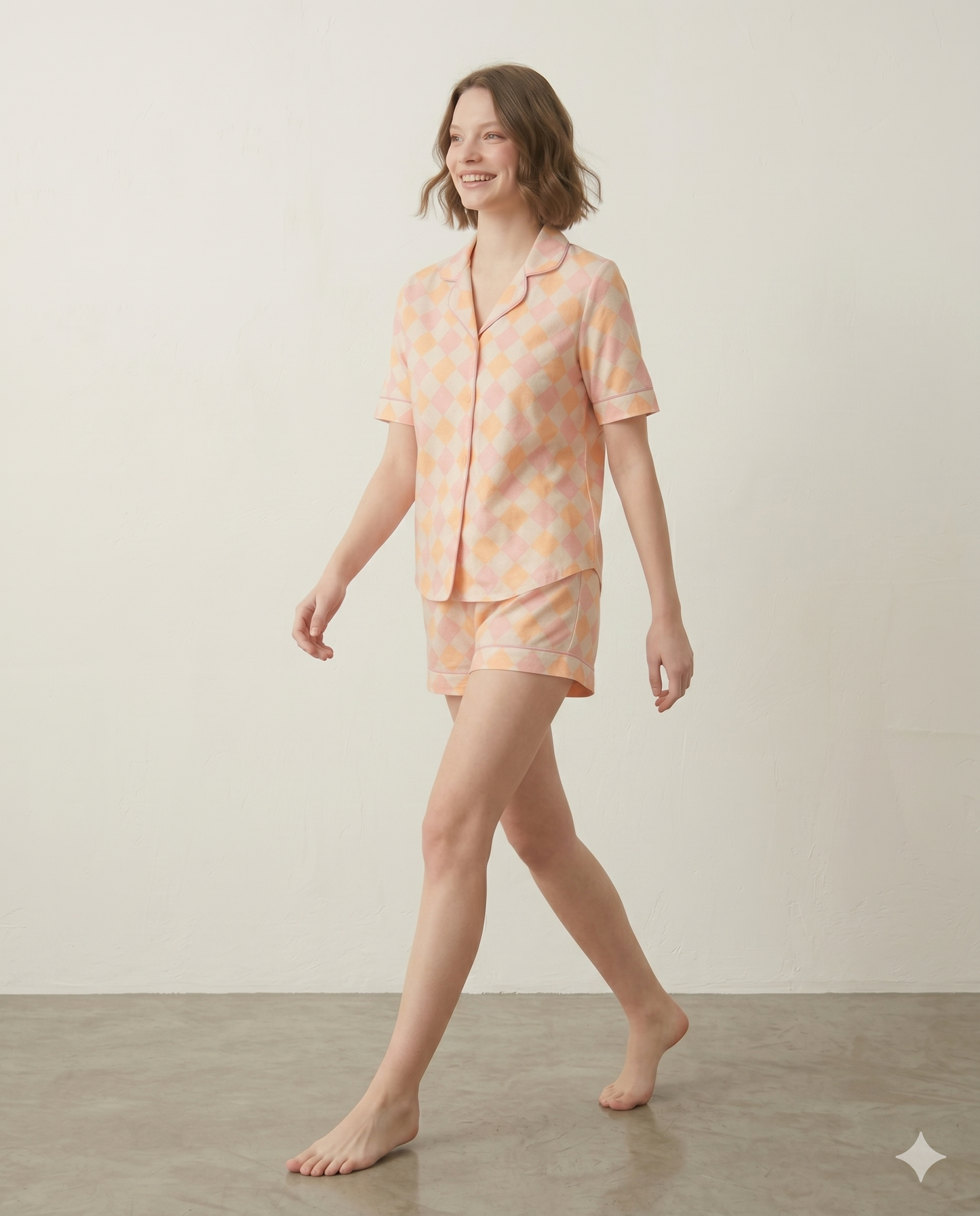 Short camisa / Seda ROMBOS