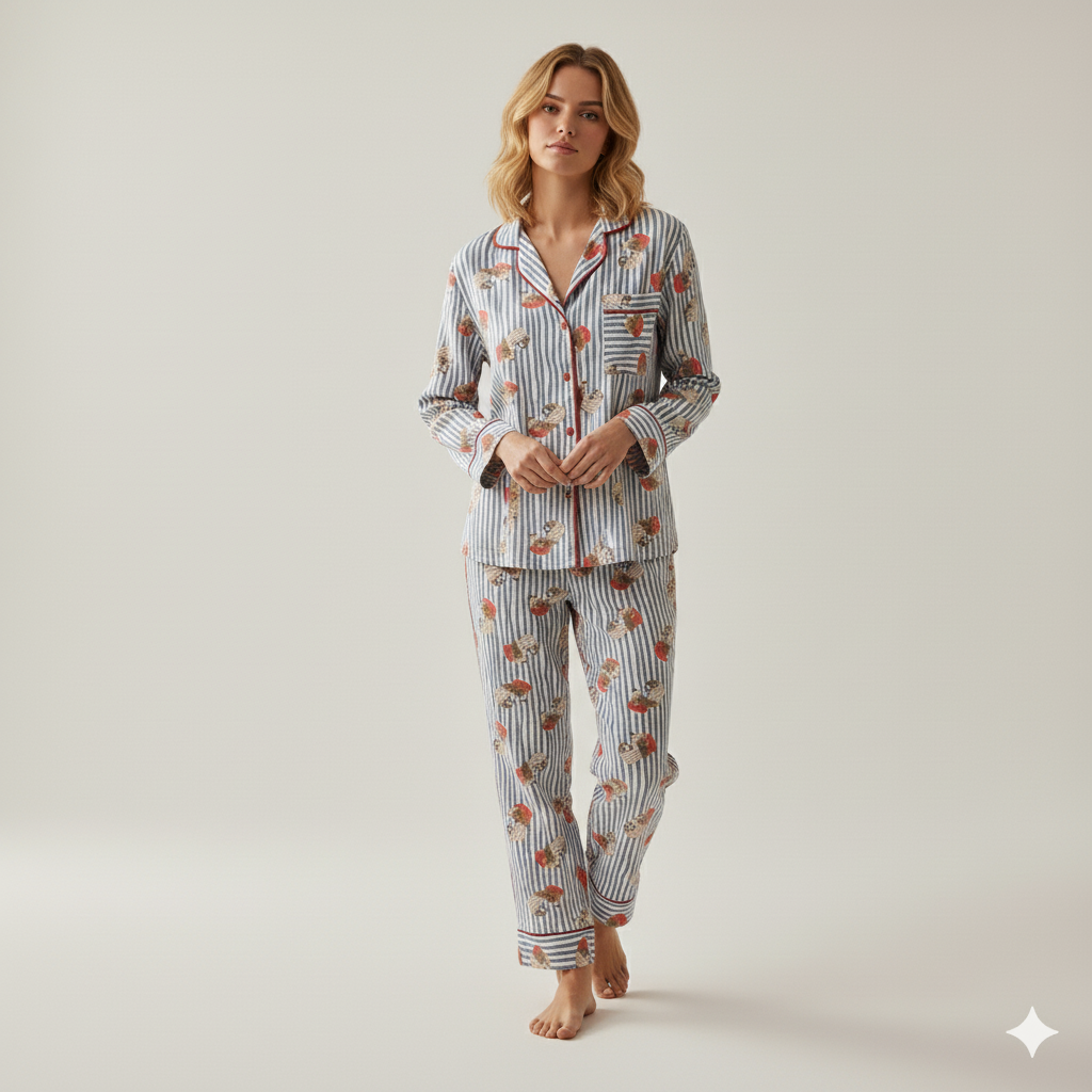 Pantalón Camisa / Algodón Rayas