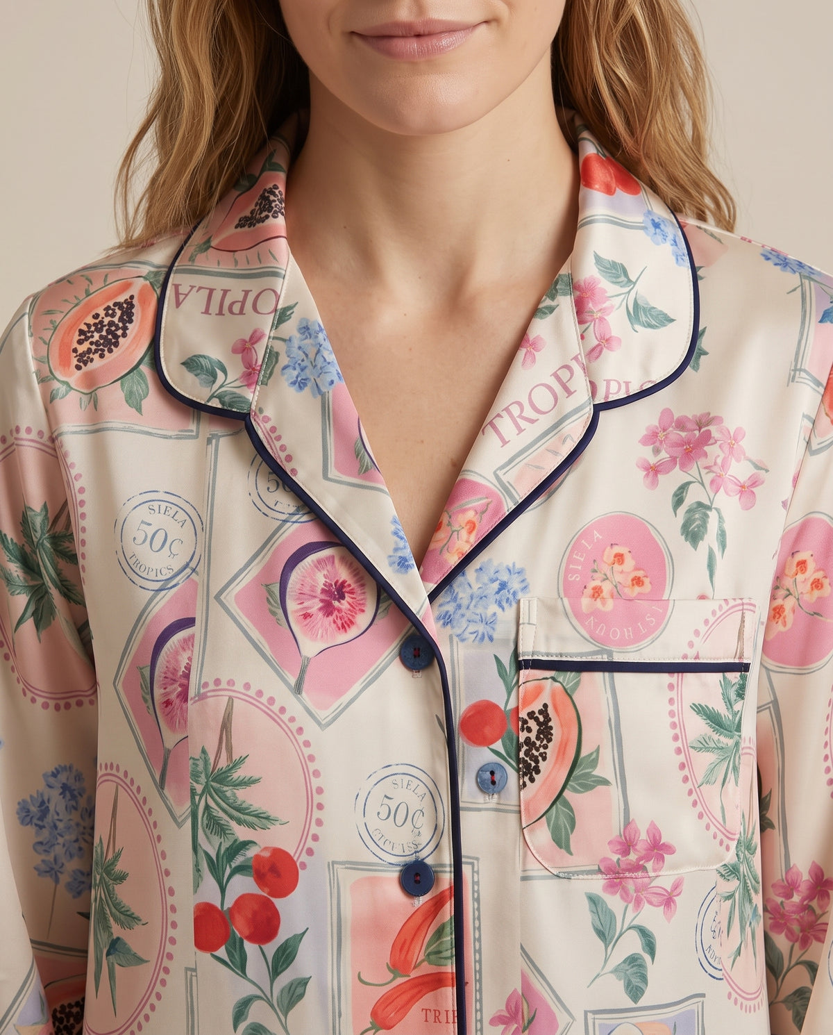 Pantalón camisa / Seda FRUTAL