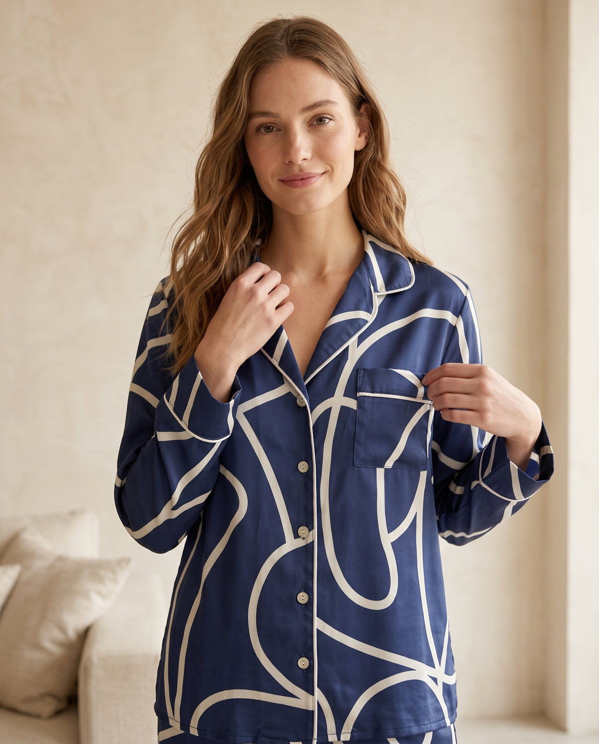 Pantalón camisa / Seda PETUNIA