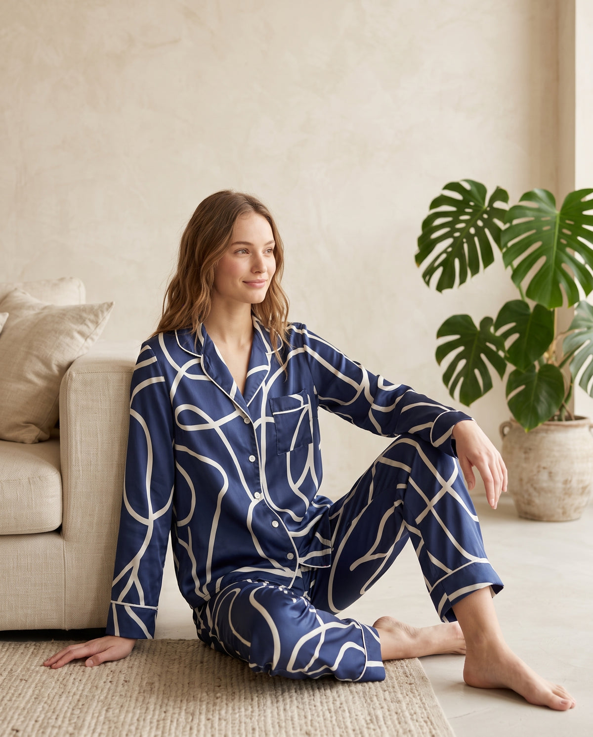 Pantalón camisa / Seda PETUNIA