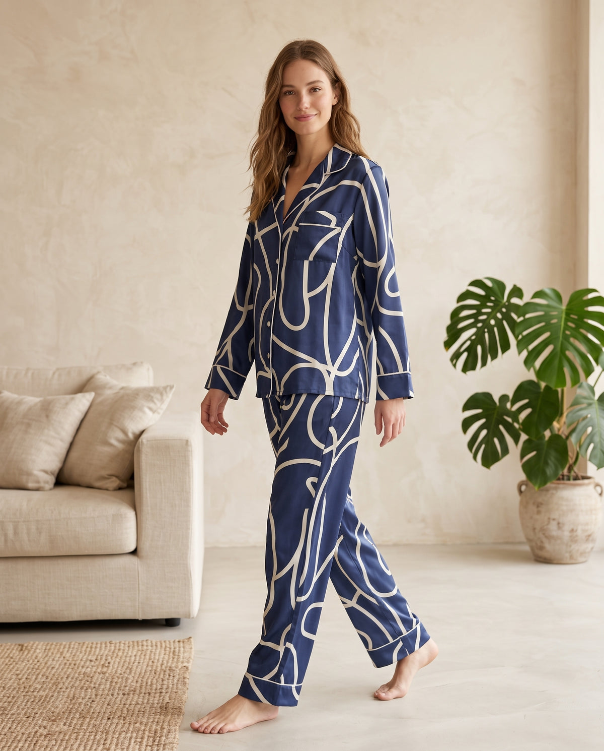 Pantalón camisa / Seda PETUNIA