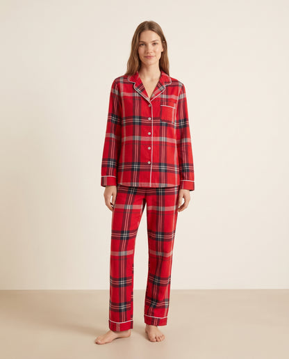 Pantalón camisa / Algodón Leñadora Roja