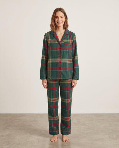 Pantalón camisa / Algodón Leñadora Verde